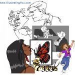 Cartoons and humorous illustrations